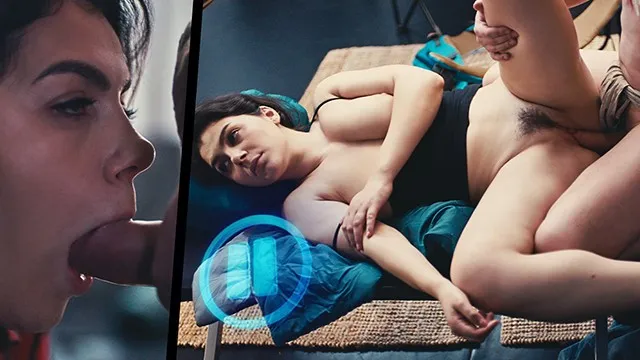 Valentina ve Sam'in bağlı ve sert seks anları ve sikiş