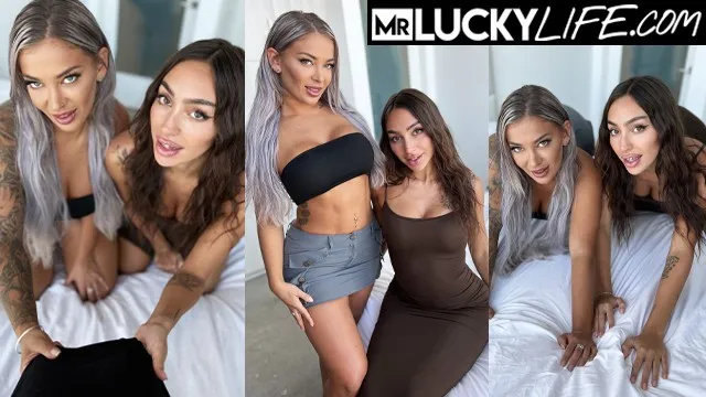 Sisi Rose ve Hayley Davies'in Büyük Kalçaları ve Grup Seksi